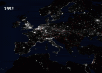 Imagine atasata: Evol-Light-Polution-Europe-1992-2010.gif